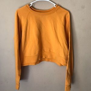 Mustard crop top sweater